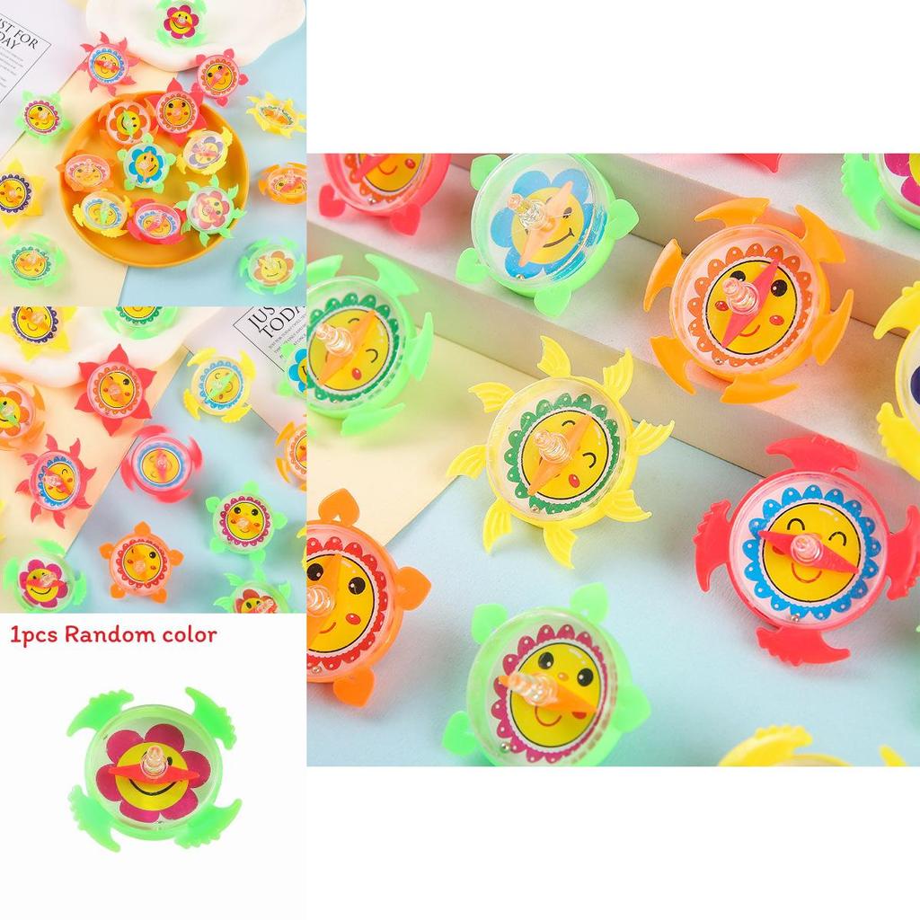 Blumenmuster Kompass Mini Kunststoff Kreisel Kinderspielzeug für Kinder und Schüler