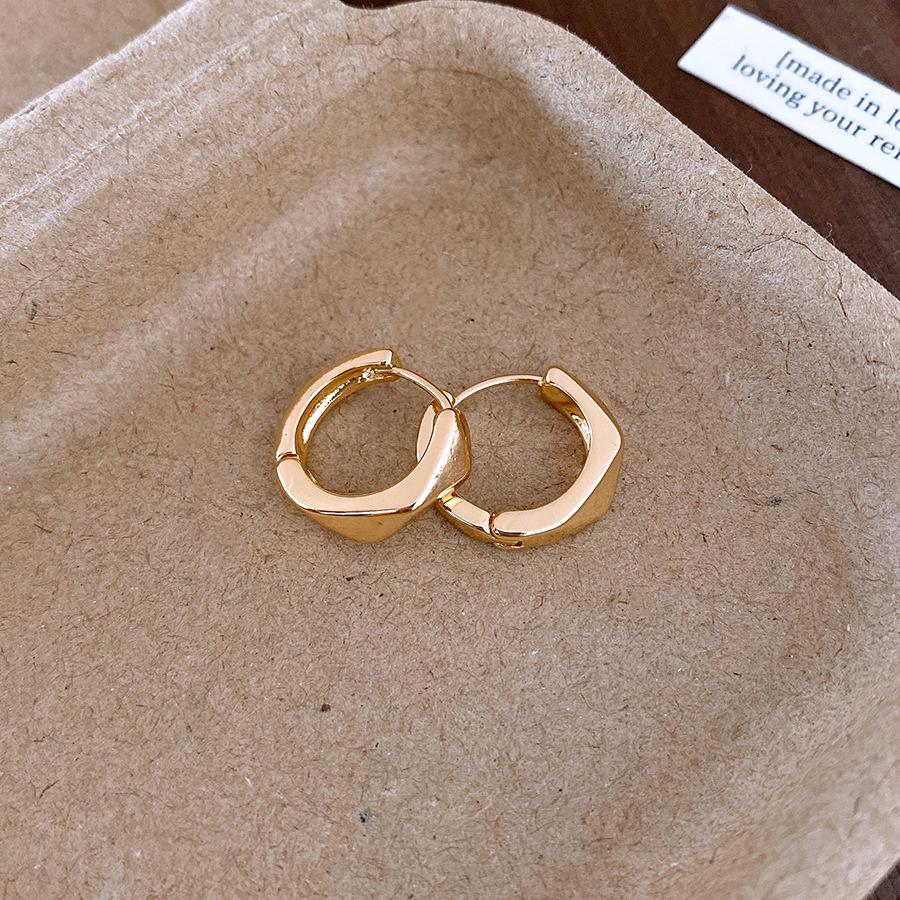 Европейские и американские геометрические неправильной формы круглые серьги-гвоздики простые серьги универсальные серьги