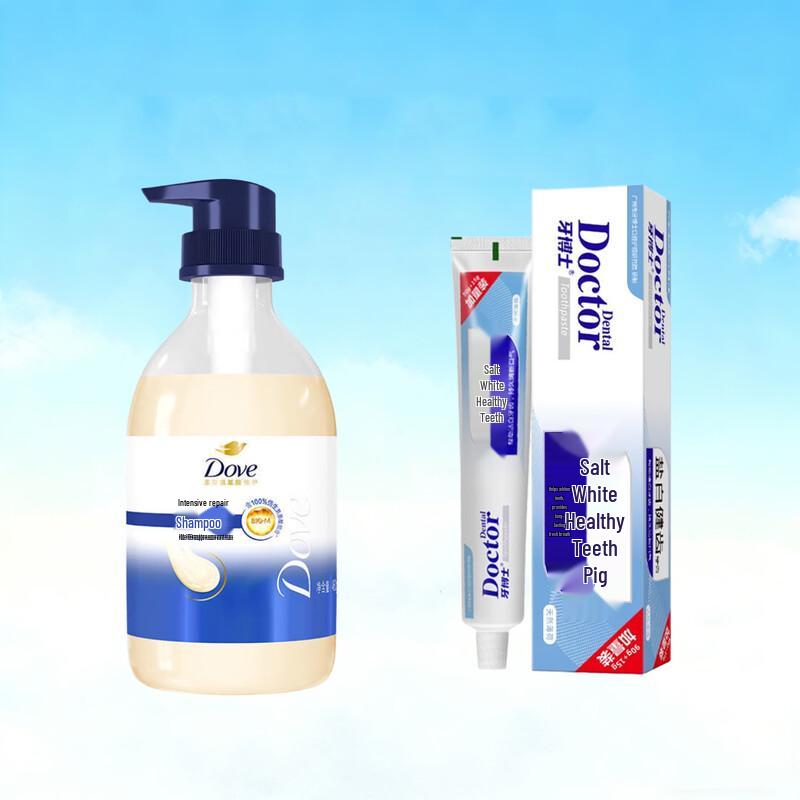 

Dove Intensive Nourishing Shampoo & Dr. Dental Toothpaste Set