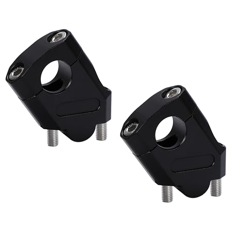 

Проставка руля 22 мм [Поднимает положение руля] Комплект проставок для выноса руля мотоцикла Универсальный продукт (черный)