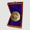 Solid Brass Sundial Compass 7.62 Cm Home Decor Gifts Golden Polish Gift for Travelers, Explorers, and History Enthusiasts