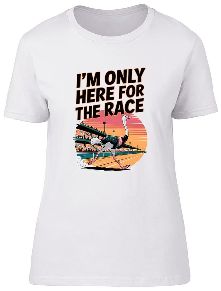 I d Rather be Stretching My Legs Funny Ostrich Womens T-Shirt Ladies Gift Tee 4XL
