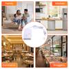 ABKN-Gas Leak Detector Combustible Propane Butane Methane Leak Warning Combustible Gas Alarm Sensor For Home Security EU Plug