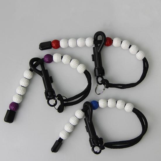 Pro Golf Plastic Bead Counter Strokes Score Count Training Scorer with Clip