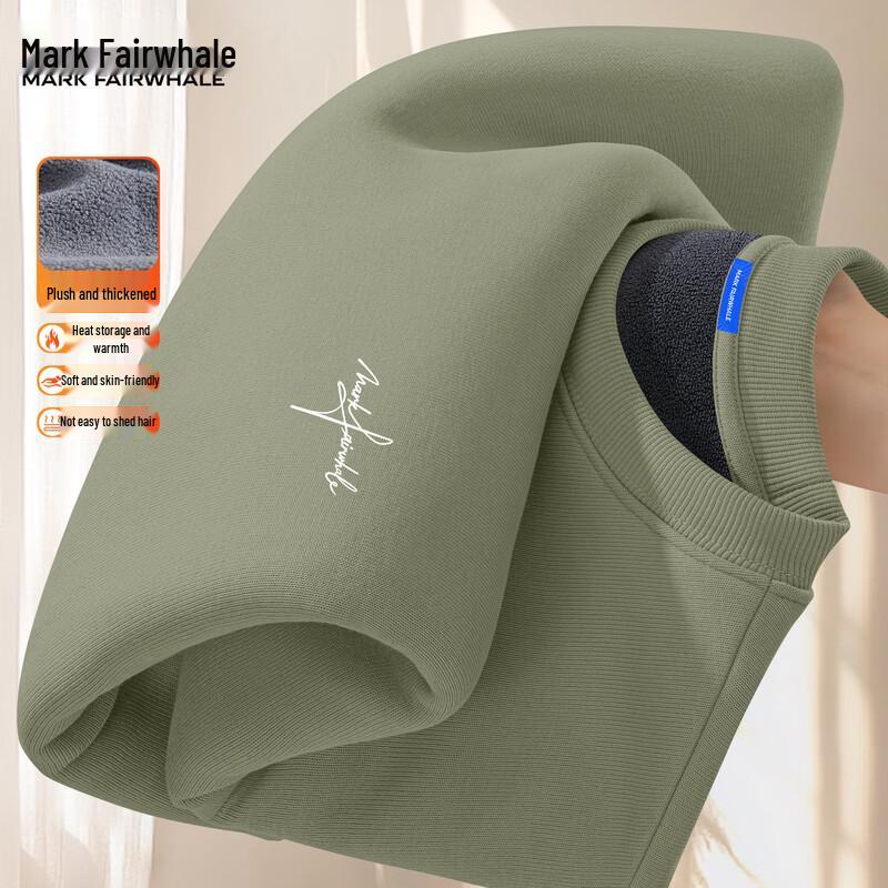 

Mark Huafei Men s Fleece Lined Loose Fit Sweatshirt L