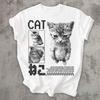 Funny Cat Tshirt Oversized Unisex Streetwear Trendy Cotton Fashion Street Casual Classic Loose Hot Product Soft Comfortable Tee
