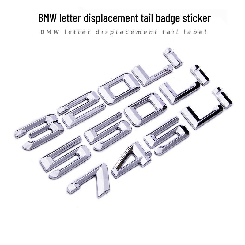 ABS Electroplated Badge for 1, 3, 5, and 7 Series Trunk - 520 English Letter Displacement Emblem