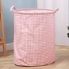 Large Home Fabric Laundry Basket Foldable Waterproof Storage Bin Cotton Linen Material Durable Household Organizer Toy Storage Container 35x45cm