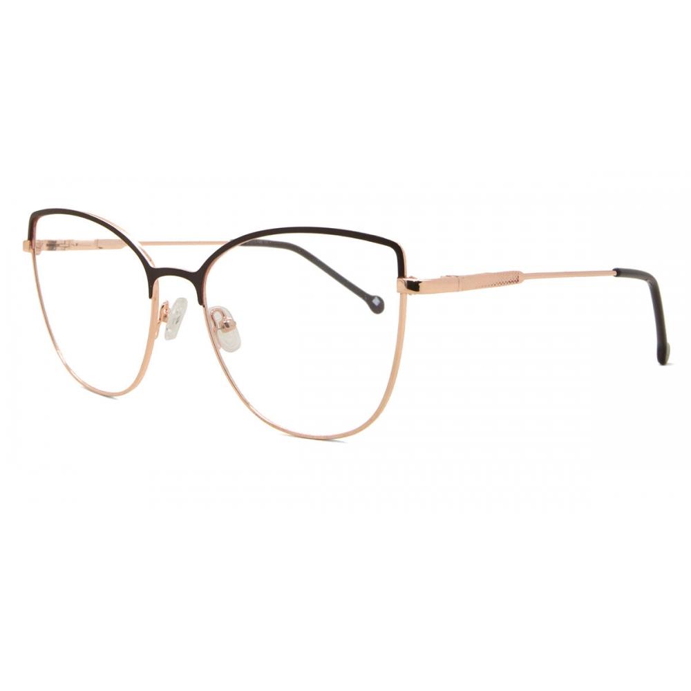 Full Rim Cat Eye Brown Rose Gold Smartbuy Collection Greta L118b Fashion Women Eyeglasses