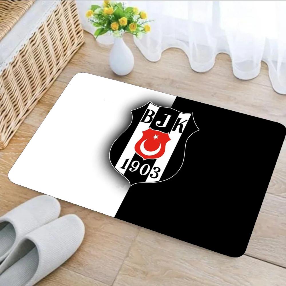1pc Fashion Besiktas BJK Bathroom Absorbent Mats Anti-Slip Mats Home Decor Supplies Carpets Home Kitchen Floor Mats