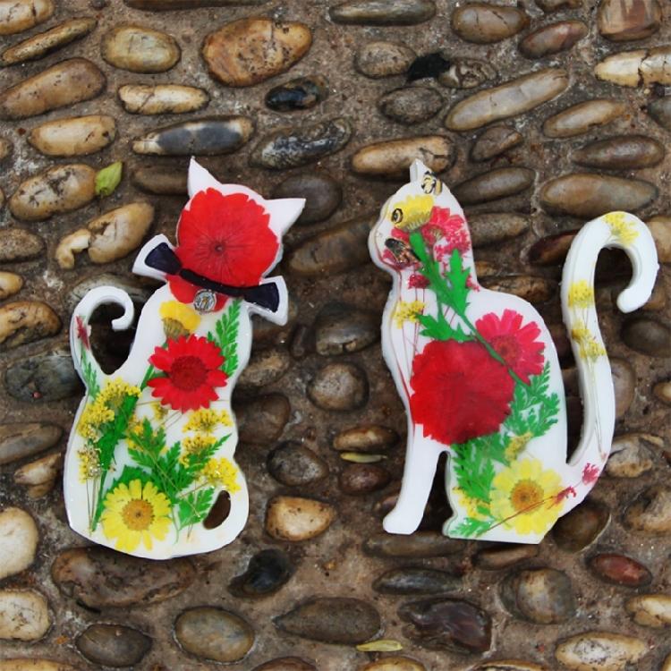 Cat Shaped Silicone Crafts Moulds Figurine Mold Suitable for Figurine Ornament