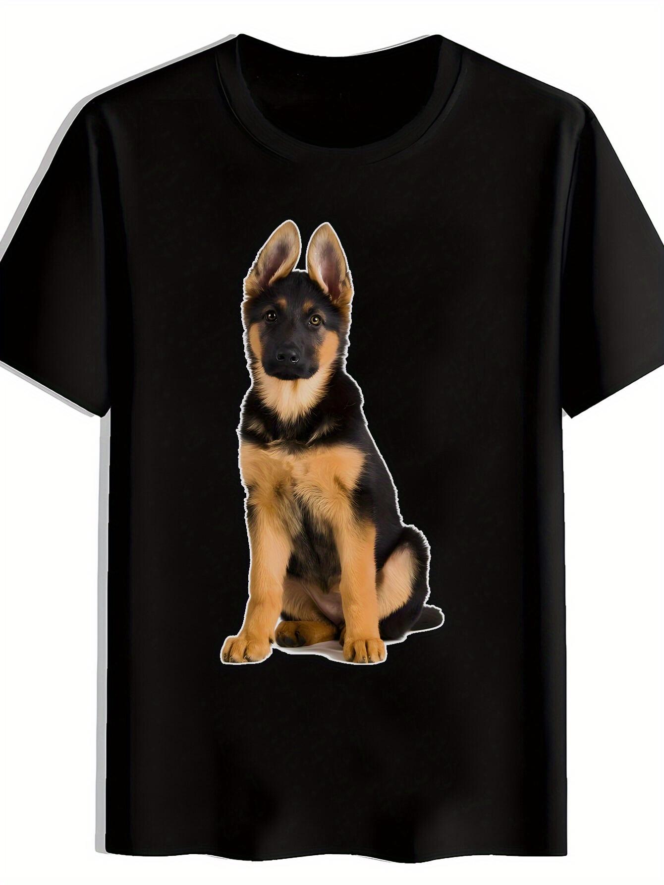 T-shirt A Fun Doberman Dog Graphic Print Short-Sleeve XXL