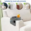 Silicone Sofa Couch Cup Holder Versatile Sturdy Sofa Armrest Tray with Side Pocket Easy to Install Silicone Armchair Cup Holder