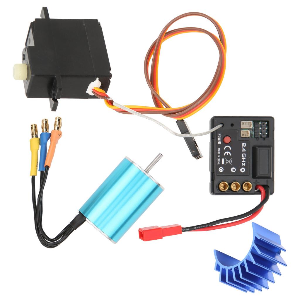RC Brushless Motor ESC Servo Set Durbale Brushless Motor With Heat Sink for SG1603 1604 RC Car