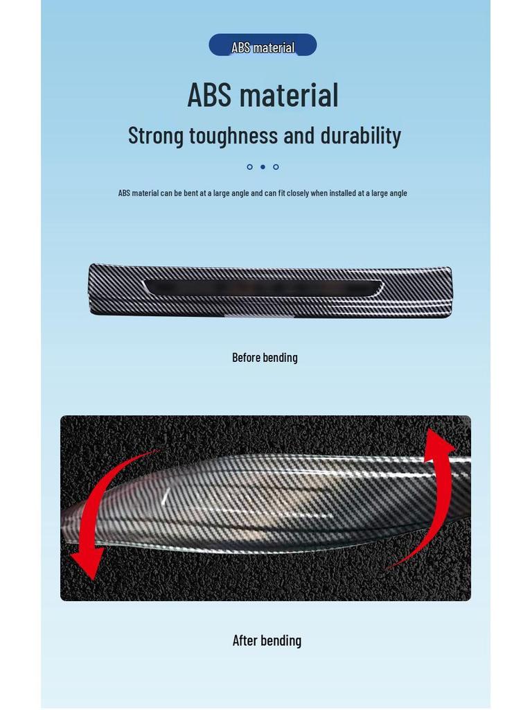 Nano 06 Threshold Strip: Welcome Pedal, Trunk Guard, and Tail Door Protection Trim