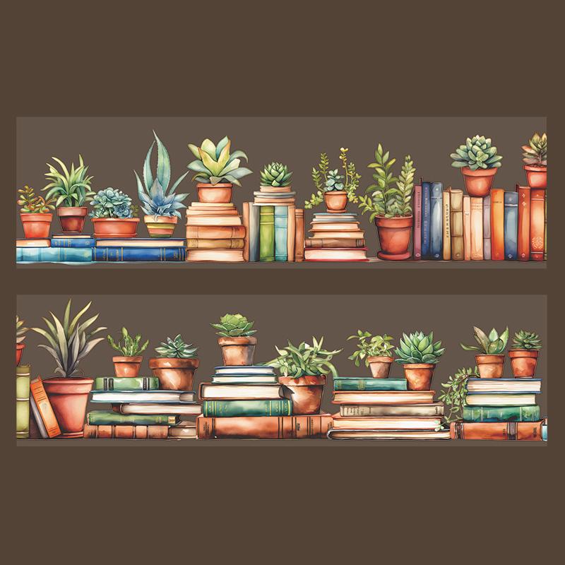 1Roll Tape Retro Exquisite Book PET Stickers Scrapbook Supplies Decoration Notebook Photo Frame Water Stationery Box DIY Sticker