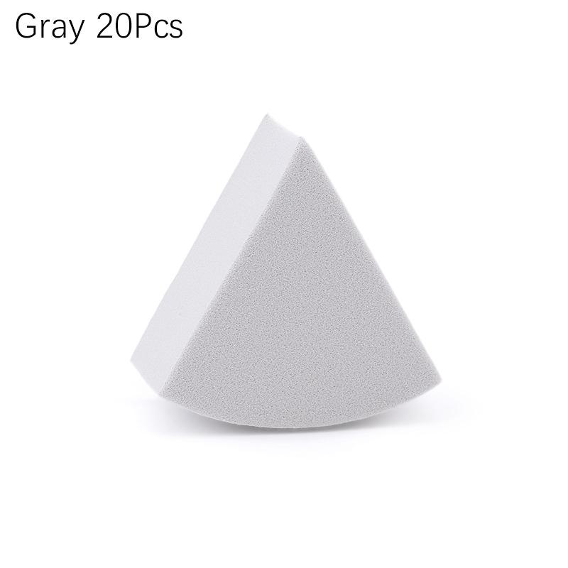 20/50Pcs Fan Shaped Puff Triangle Makeup Blender Morandi Color Liquid Foundation Powder Wet and dry Sponge Makeup Beauty Tools