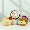Mini Snack Burger Pendant Plush Toy Doll Sushi French Fries Bread Food Key Holder Horn Bag Pendant Keychain