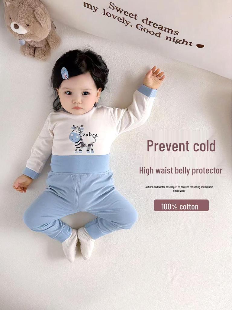 Baby Baumwoll Pyjama Set - Jungen & Mädchen Herbstkleidung