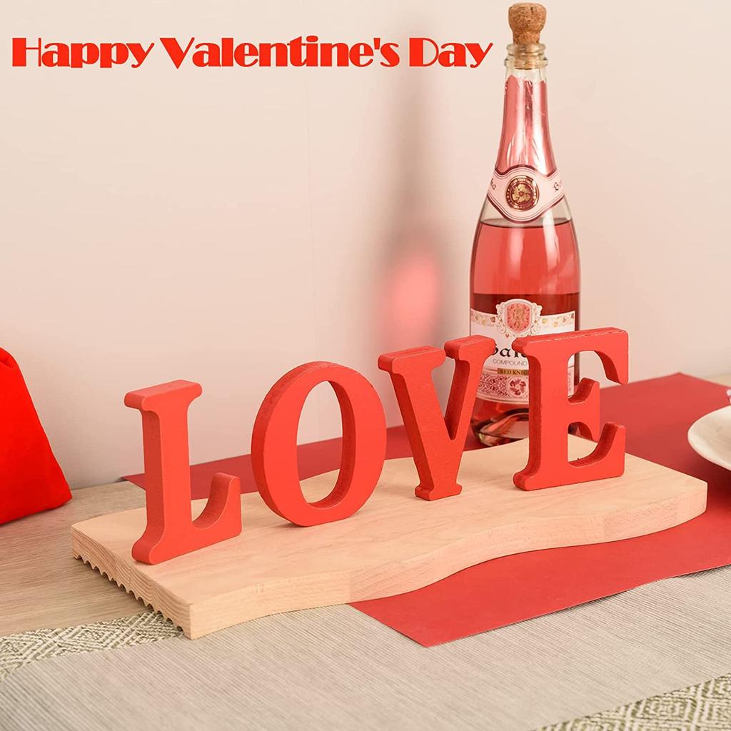 Love Nested Ornaments Hot Selling Valentine's Day Gifts Wooden Craftsmanship LOVE Decoration Home Wedding DIY