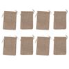 50PCS Burlap Gift Bags with Drawstring Linen Jewelry Pouches Wedding Hessian Jute Bags for Party