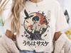 Anime Naruto Uchiha Sasuke T-shirt Anime Print T-shirt 2026 Summer New Men's Women's Fashion Cotton Oversized T-shirt Y2K