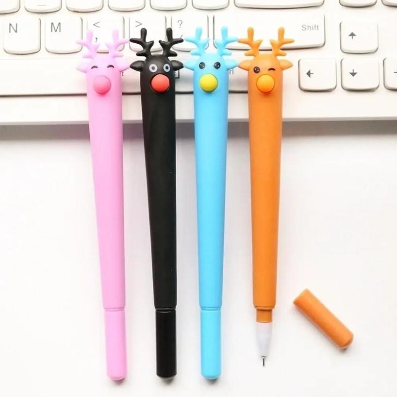 1 Pcs Cute Cactus Modeling Gel Pen Student Stationery Novelty School Material Office Supplies Christmas Gift Writing Supplies