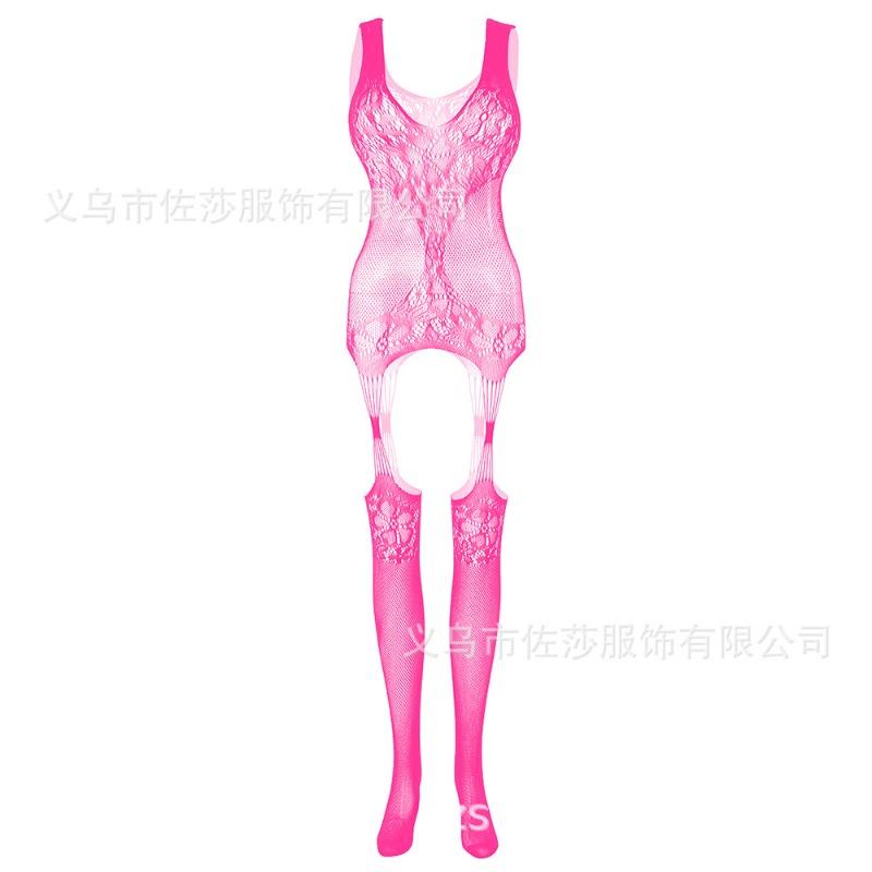 Sex Clothes New Suspender Jacquard Hollow Net Socks Onesie Net Clothes