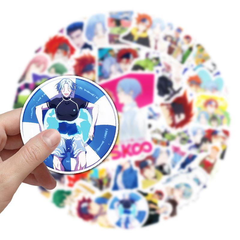 50 Cartoon Japanese Cartoon Creative Graffiti Notebook Hand Account Suitcase Refrigerator Decoration Stickers