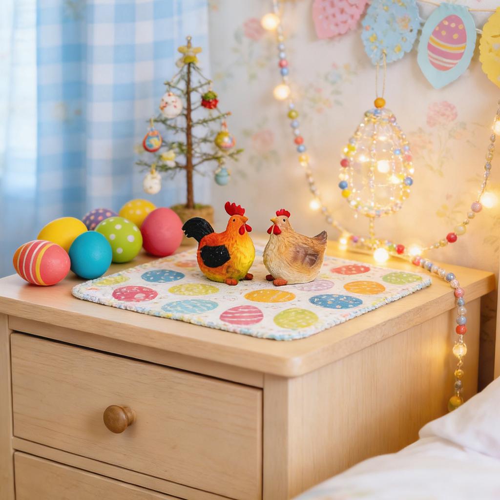 Easter Independent Adorable Chick Set Indoor/Outdoor Decorative Resin Ornament