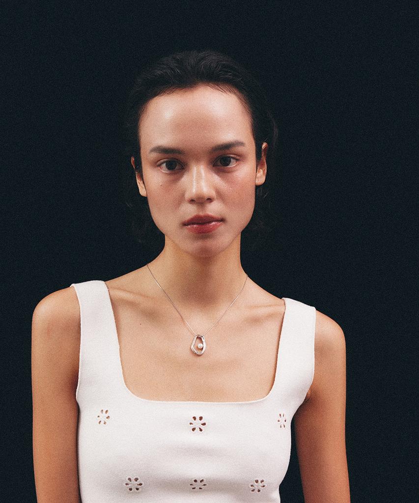 Lowool Heart Pearl Necklace