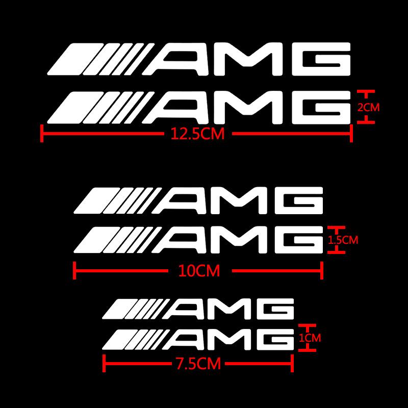 AMG Logo Personalized Modification Decorative Sticker Car Sticker Brake Caliper Sticker Label For Mercedes Benz 2021 C /S Class ZW3