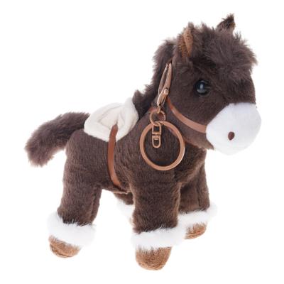 18cm Traditional Horse Year Plush Keychain Ornament for Festive Gifts Baby Safe Soft Toy and Home Decoration with Sturdy PP Cotton