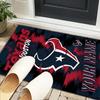 Custom NameHouston-Texans Artwork Carpet, Indoor Rug, Chair Rug, Living Rooms, Doormat Made From Polyester Home Decor Birthday Christmas Gifts