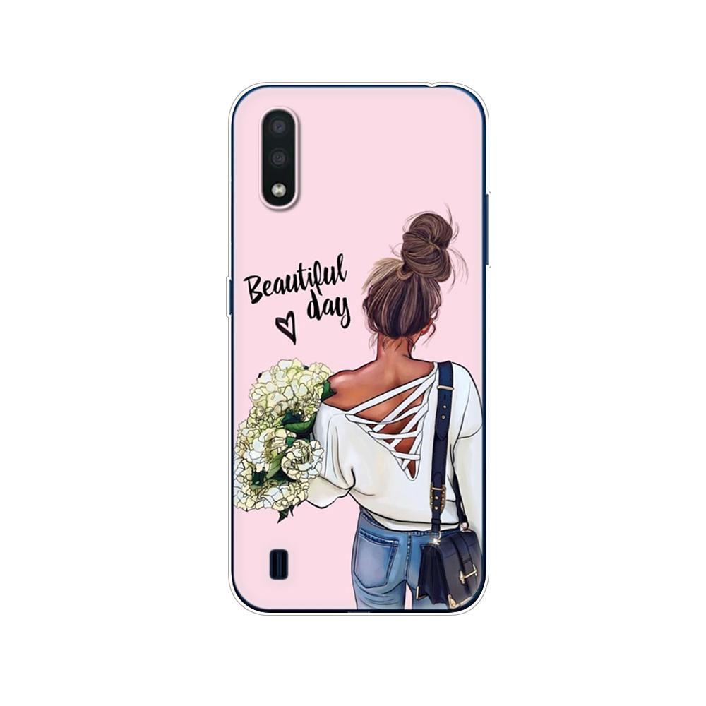 For Samsung M01 Case 5.7" Soft Silicon Tpu Cover For Samsung Galaxy M01 M 01 SM-M015FZBDSER M015 Phone Back Shell Bumper Funda