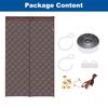 Magnetic Thermal Insulated Door Curtain for Winter Waterproof Door Screen Oxford Cloth Thicken Cotton Door Cover Door Insulation