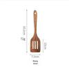 Non-Stick Pan Special: Teak & Acacia Wood Spatula, Stir-Fry Set, Salad Fork & Slotted Spoon