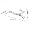 Zinc Alloy Cutlery Bracket Holder Silver Fawn /Little Dog Shape Cutlery Storage Cute Tableware Rack Holder Dinner Table Supplies