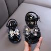 Scarpe da ballo da bambina estive, stile lady, cartone animato, principessa, neonato, studentessa, taglia piccola/media/grande, strass, sandali, scarpe singole in pelle