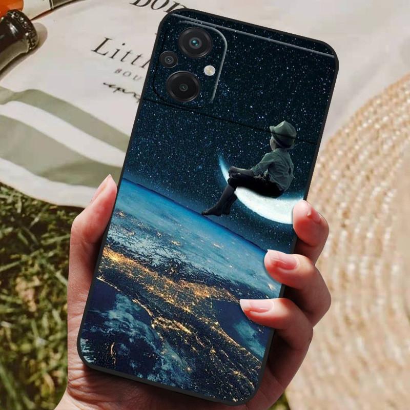 Für Xiaomi Poco M5 Hülle Mode Bemalt Schwarz Silikon Weiche Rückseite Für Xiaomi Poco M5 NFC Handyhülle POCO M 5 POCOM5 Coque