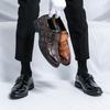 Men Retro Formal Shoes PU Side Buckle European and American Business Fashion High-quality Loafers Size 38-46 Men Shoes