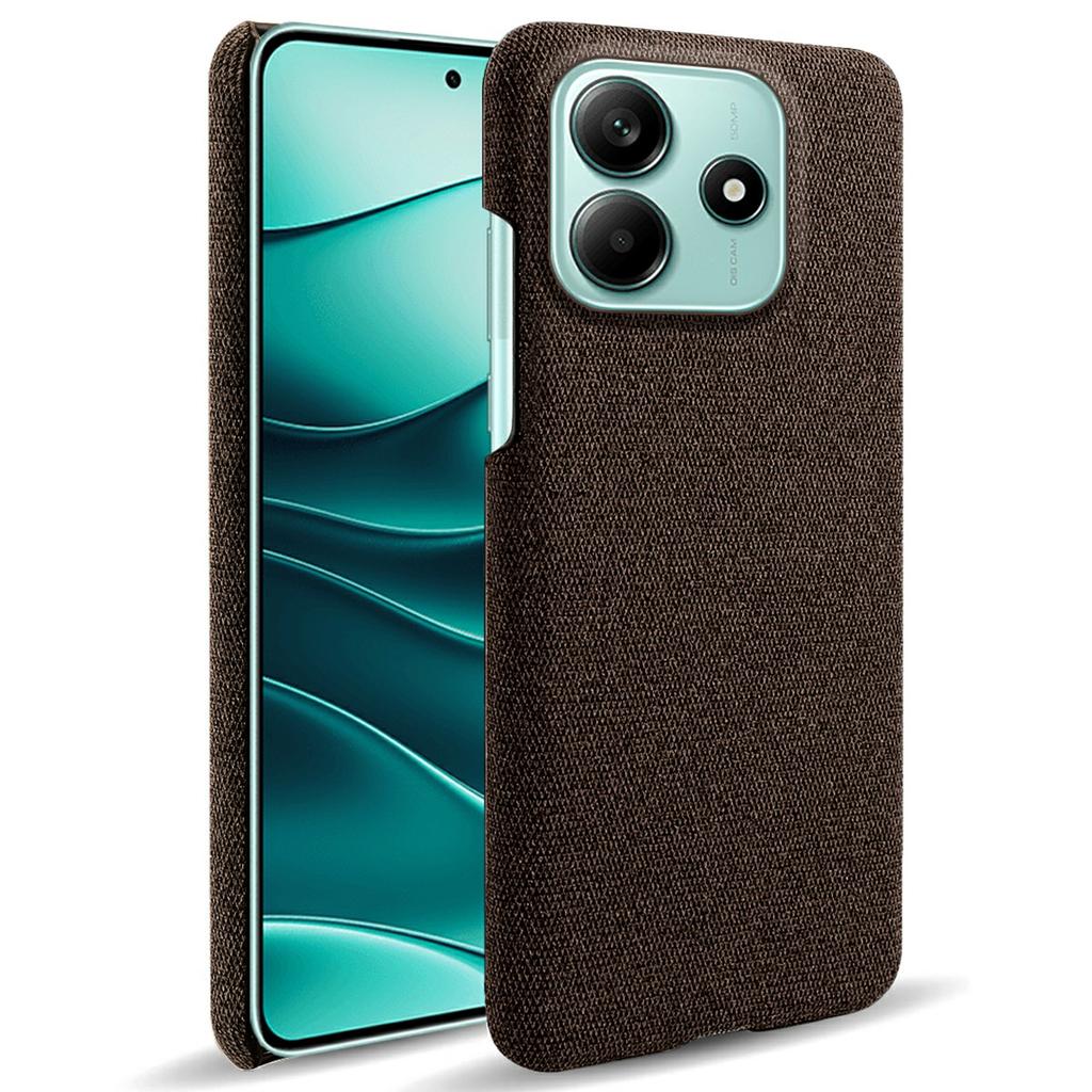 For Xiaomi Redmi Note 14 5G Phone Case Cloth Texture Anti-Scratch Protective PC Back Cover