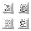 Nordic Style Ins Illustration Graffiti Polyester Pillowcase Car Decoration Home Printed Waist Rest Pillowcase