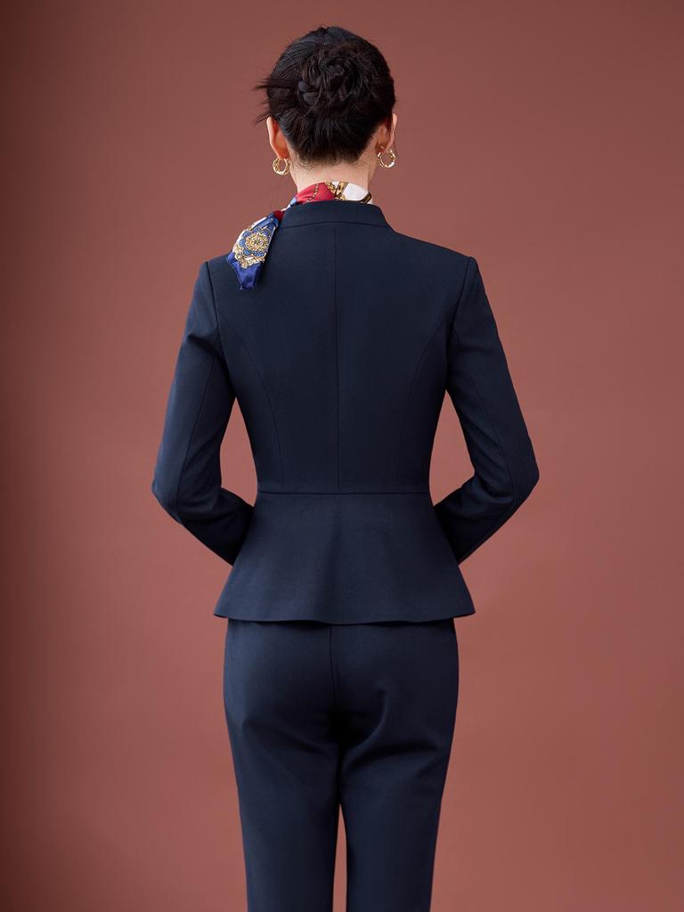 Elegant Women's Slimming Business Suit for Jewelry Store Professionals