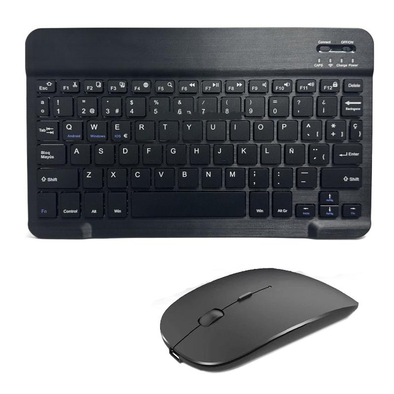 Spanisch Französisch Bluetooth Kabellose Tastatur Azerty Russisch Koreanisch Für iPad Mac PC Tablet ll Telefon Laptop Und Maus Mini Mit N