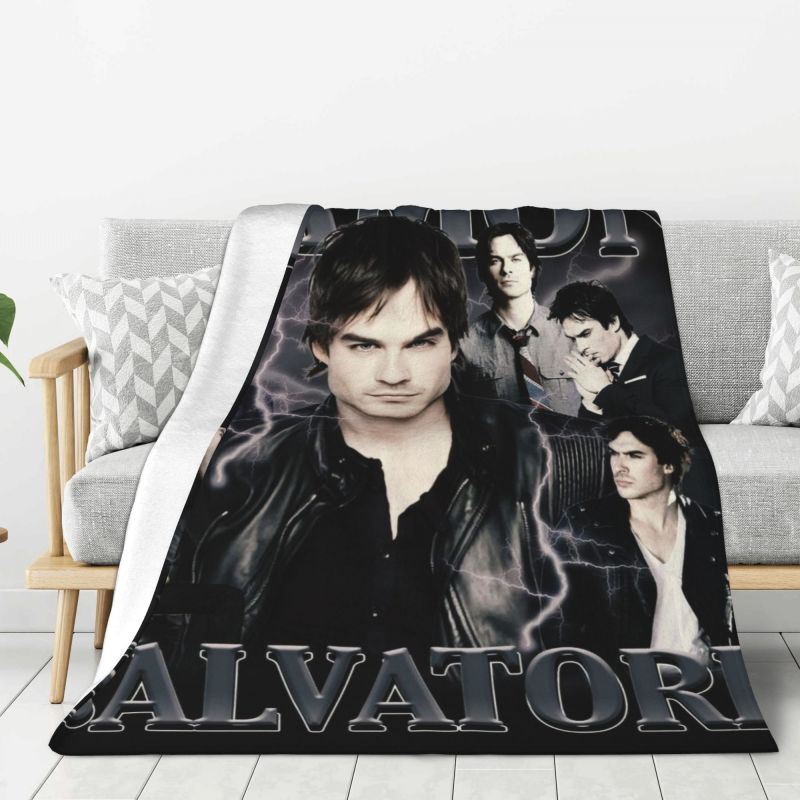 Coperta Personalizzata The Vampire Diaries Morbido Pile Primavera Autunno Calda Flanella Plaid per Divano Casa Camera da Letto Trapunta