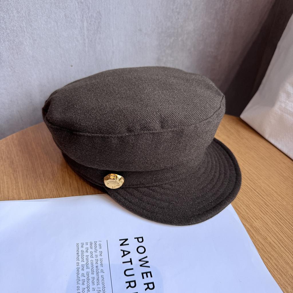 Wool Women Felt Newsboy Hat With Short Brim For Casual Autumn Winter Outfits