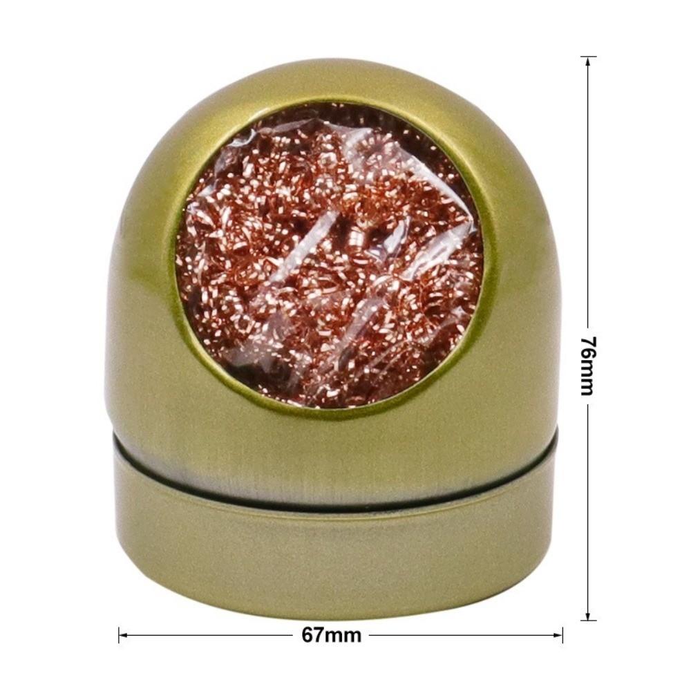 With Stand Solder Tip Cleaner Steel Ball Mesh Filter Desoldering Cleaning Ball Desoldering