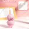 Dual 6 Modes Female Masturbator Cute Pig USB Charging Portable Clitoris Stimulator Sex Toys for Woman Nipple Massager Tongue Licking Sucking Vibrator