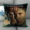 Custom Supernatural Pillowcase Wedding Decorative Cotton Linen Pillow Case For Home Pillow Cover 45X45(One Sides)